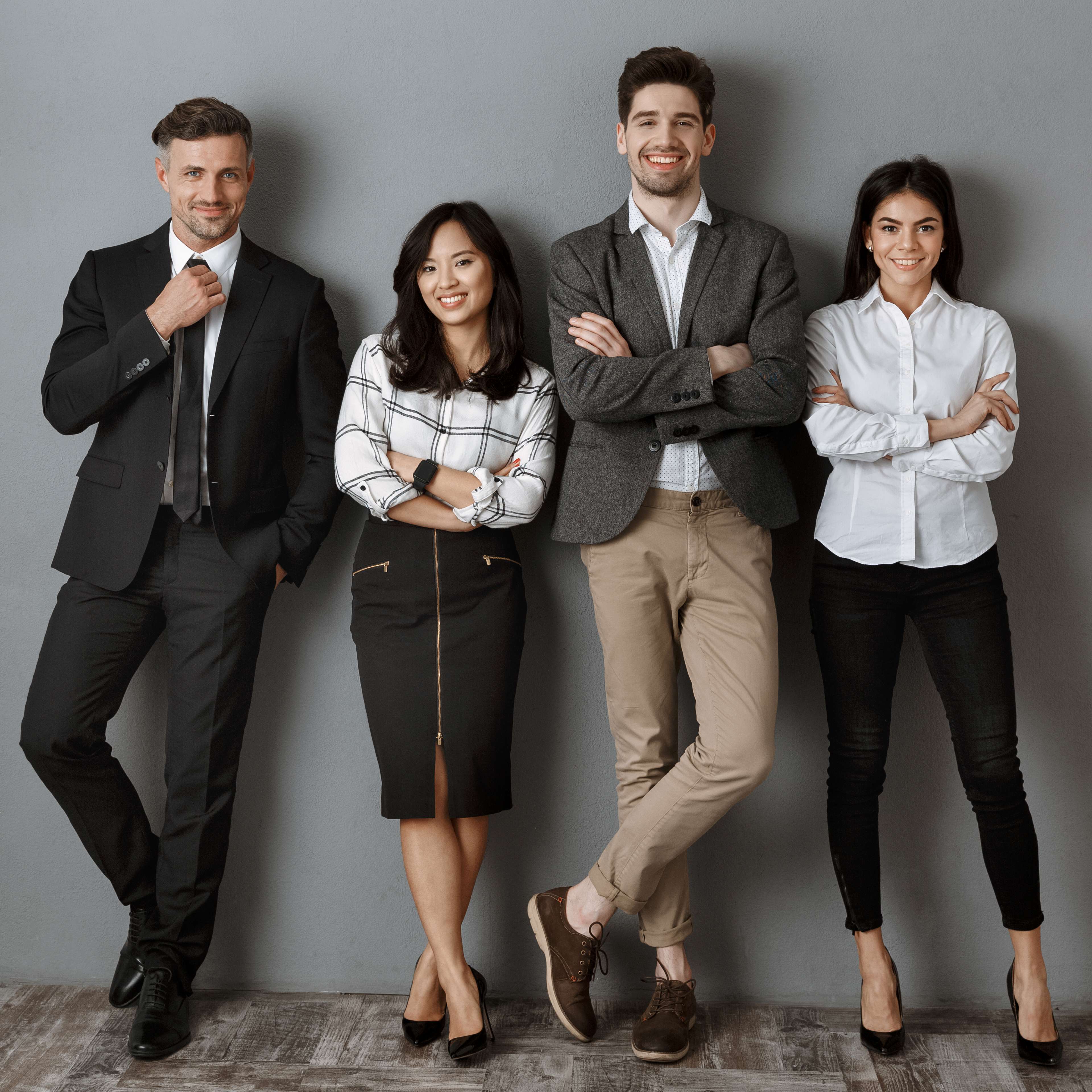 SecureEVAs executive leadership team in professional attire